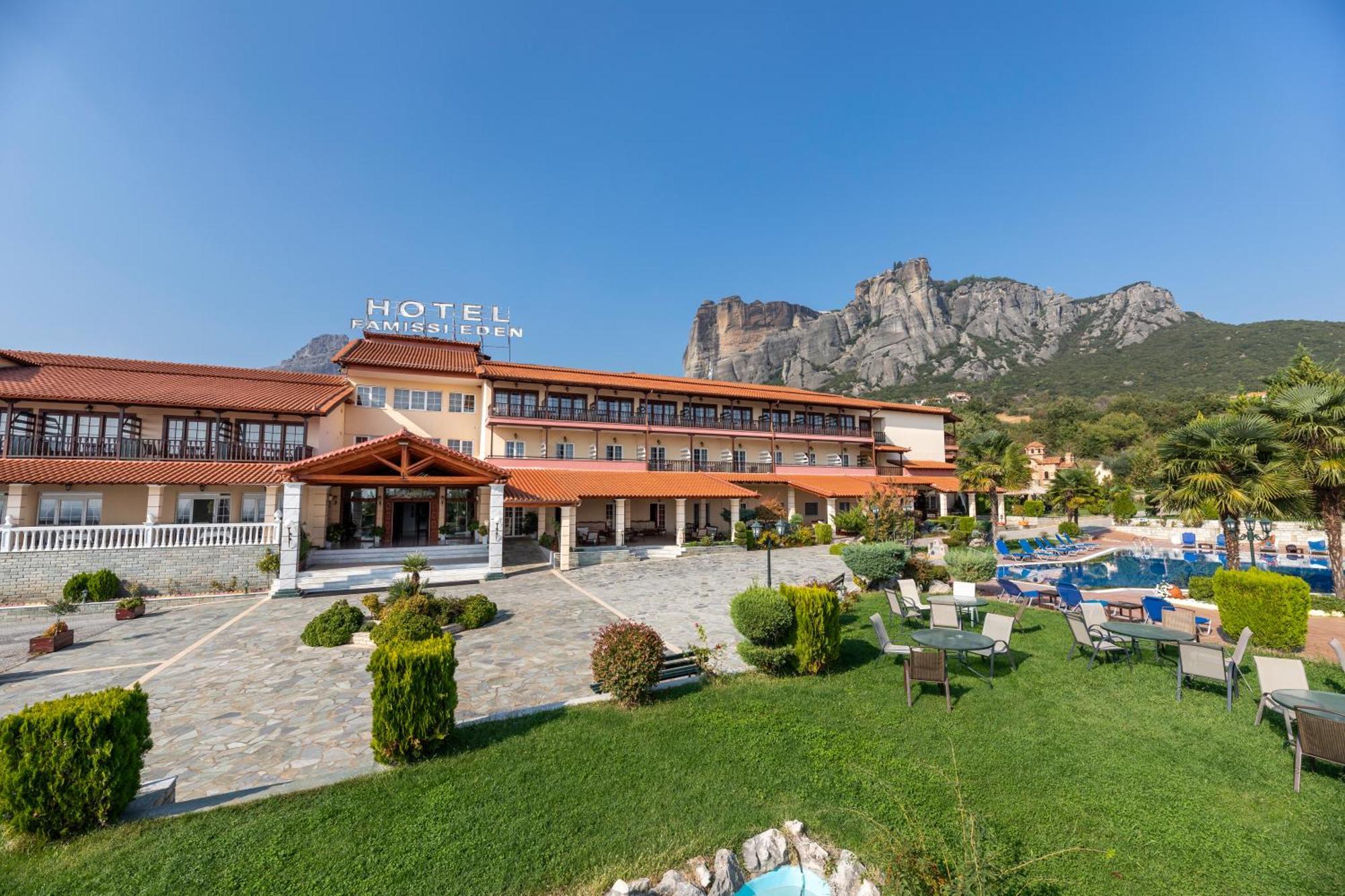 Famissi Eden Hotel Kalampáka Eksteriør bilde